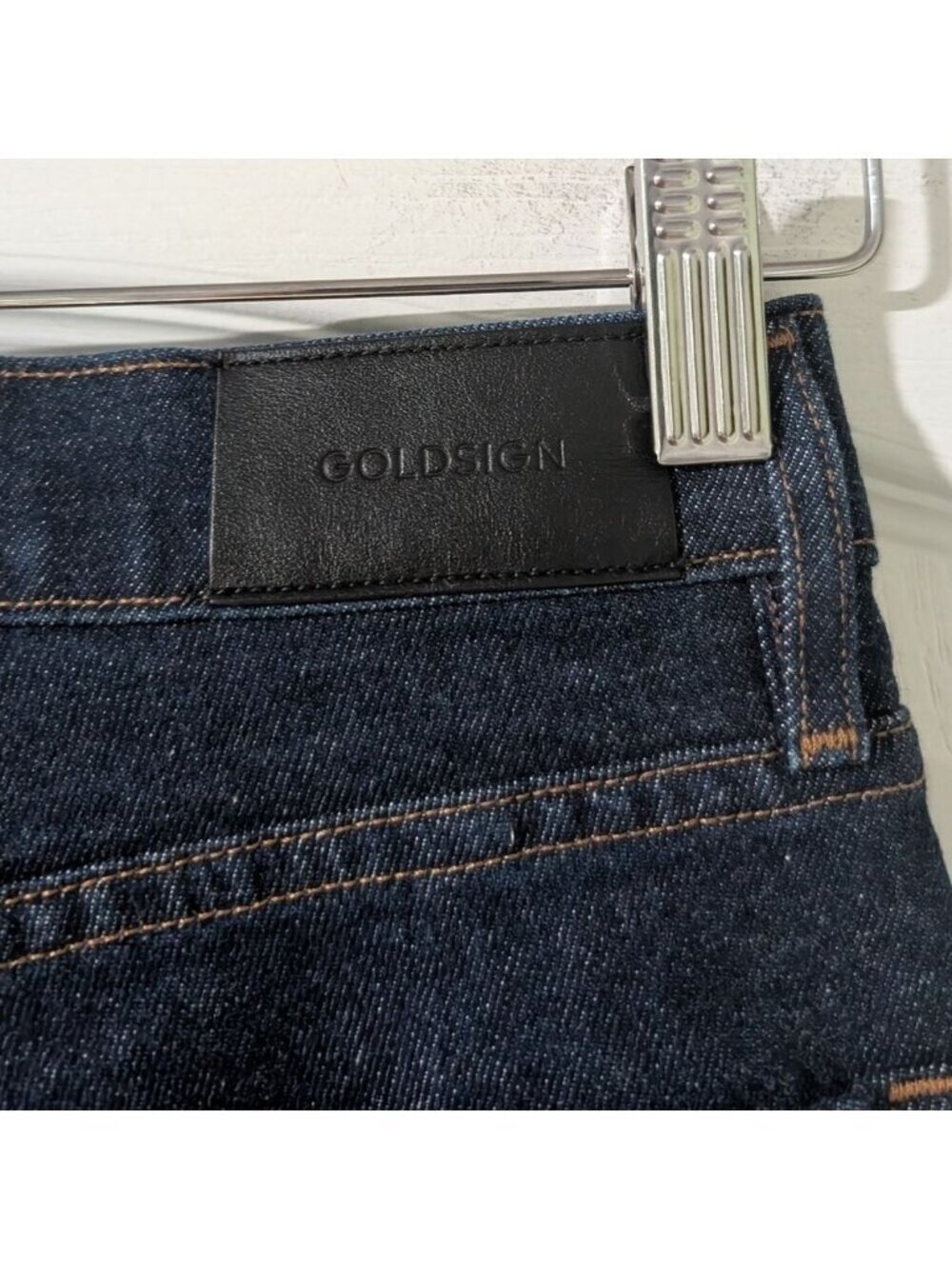 NWT Goldsign | The High Rise Slim In Rinse Dark Wash - Picture 12 of 15